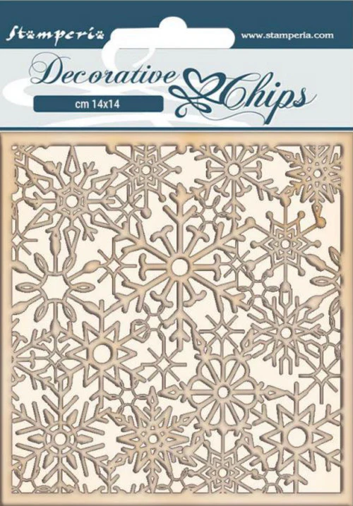 Stamperia Decorative Chips - Winter Tales Snowflakes - Image 2