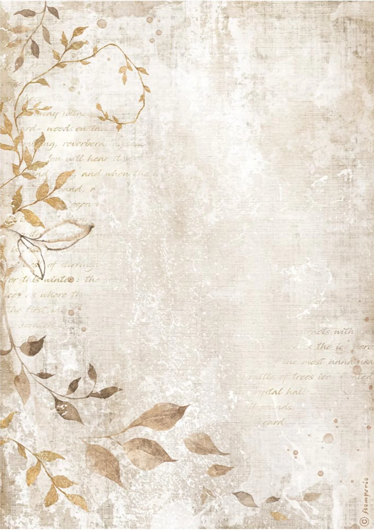 Stamperia Dewdrops Backgrounds A4 Rice Papers (6/Pk) - Image 3