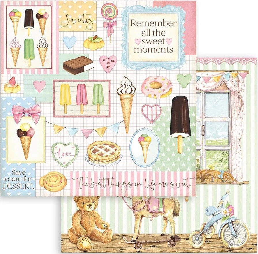 Stamperia Double Face 12” x 12” Paper Collection - DayDream - Image 9