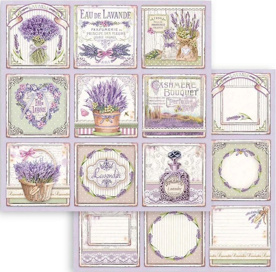Stamperia Double Face 8” x 8” Paper Collection - Provence 2.0 - Image 11