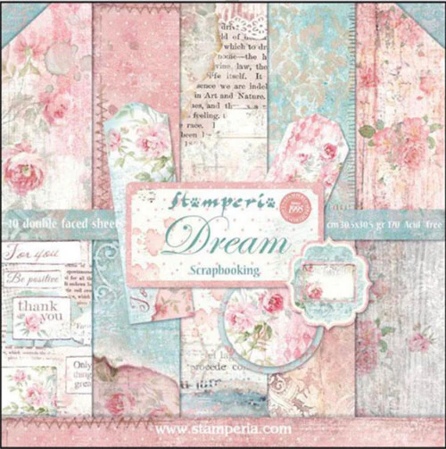 Stamperia Dream Paper Pack 12” x 12” - Image 12