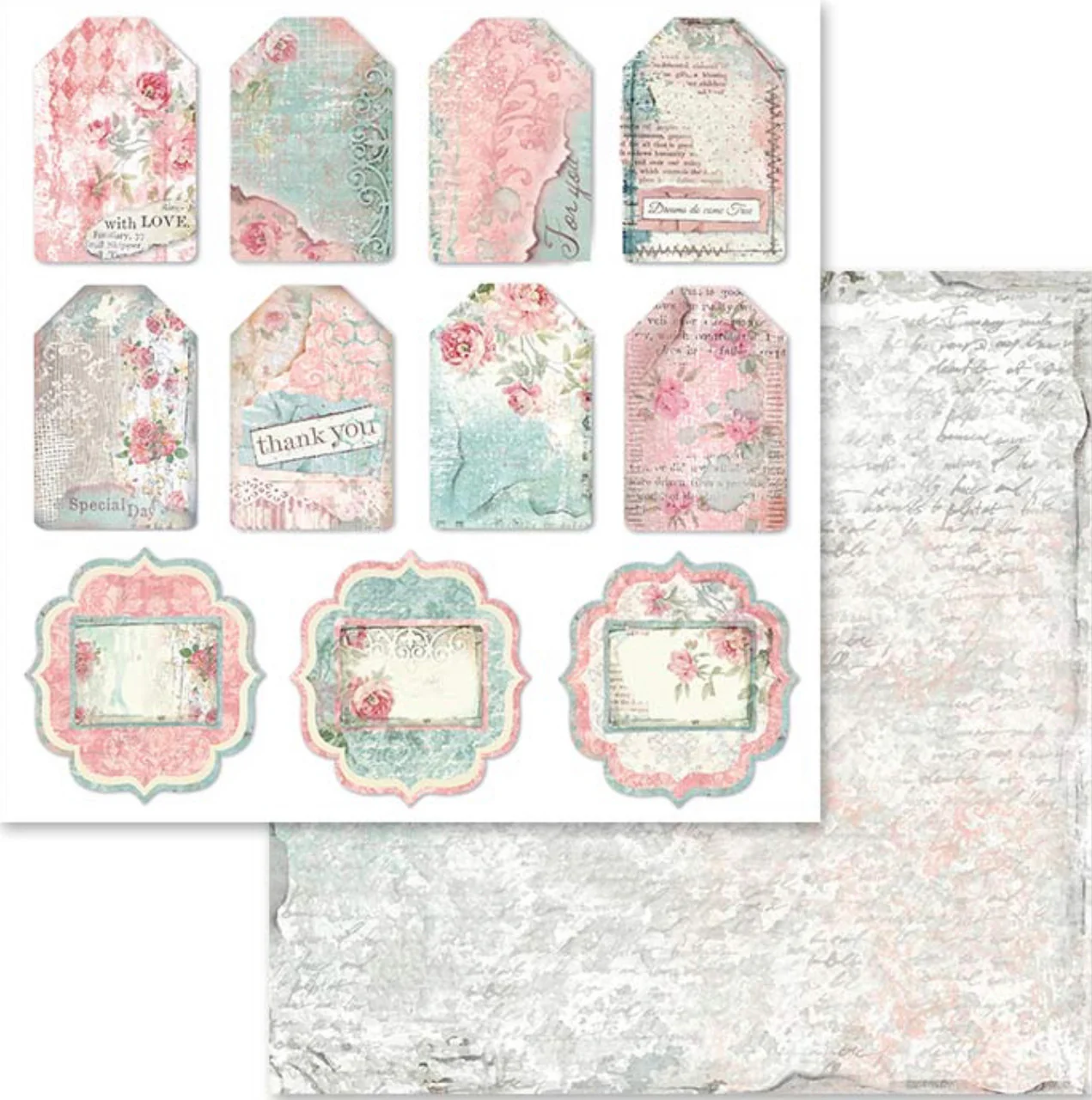 Stamperia Dream Paper Pack 12” x 12” - Image 4