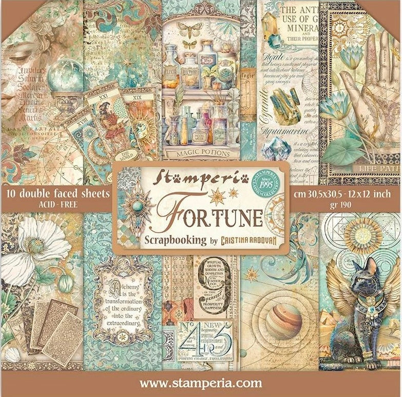 Stamperia Fortune 12โ x 12โ Paper Pad
