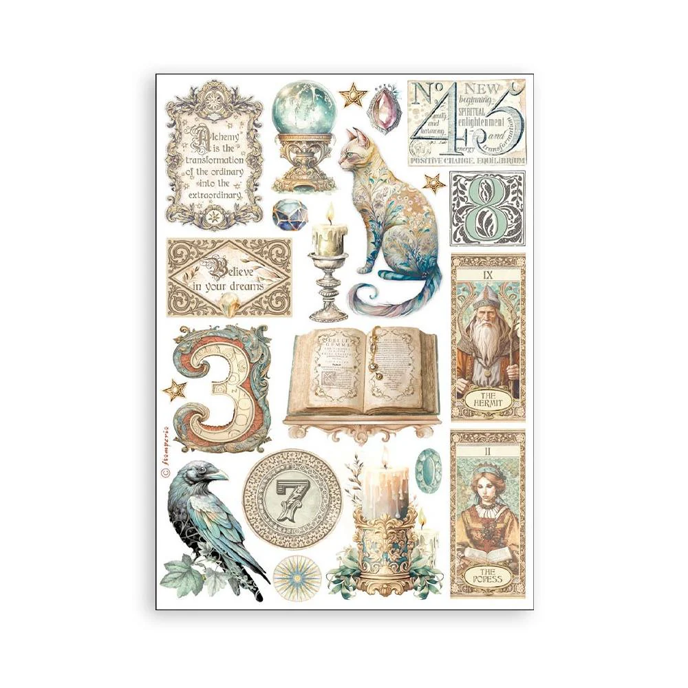 Stamperia Fortune Washi Pad (8 Sheets) - Image 5