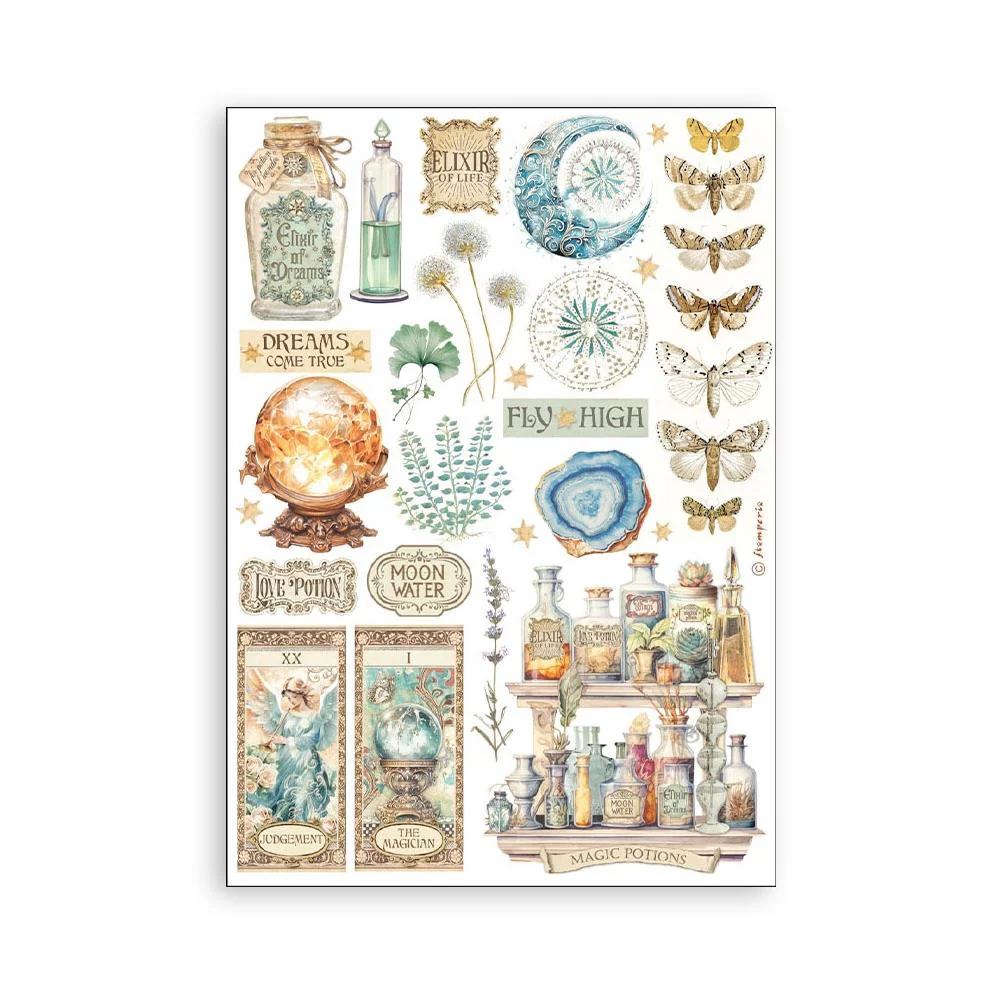 Stamperia Fortune Washi Pad (8 Sheets) - Image 8
