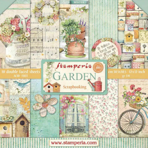 Stamperia Garden Paper Pack 12” x 12” - Image 11
