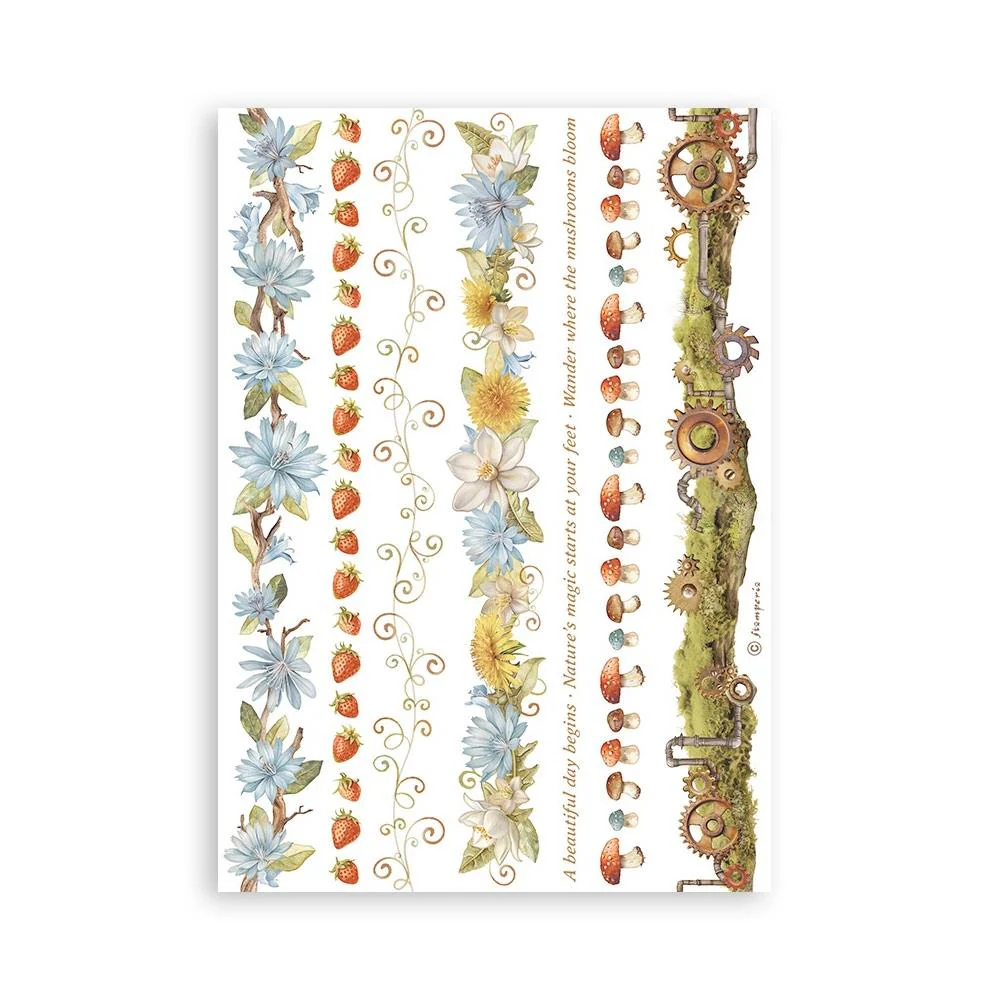 Stamperia Hidden Grove Washi Pad (8 Sheets) - Image 8
