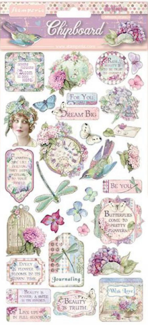 Stamperia Hortensia Chipboard