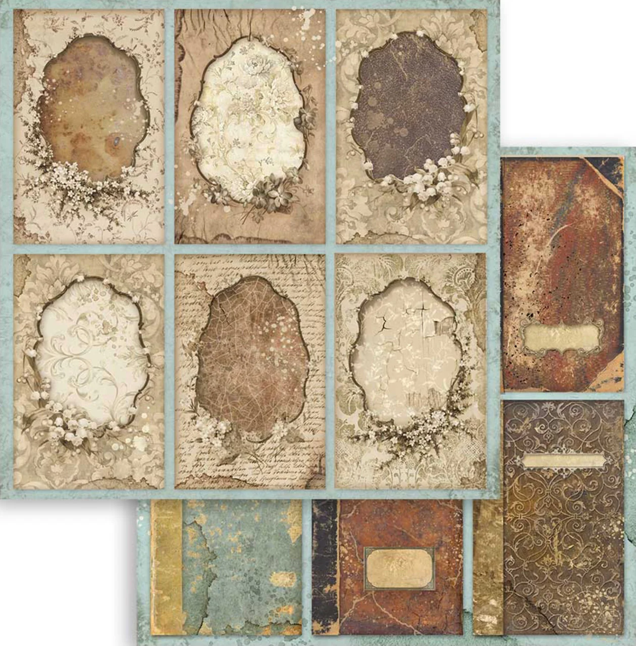 Stamperia Lady Vagabond 12” x 12” Paper Pack - Image 3
