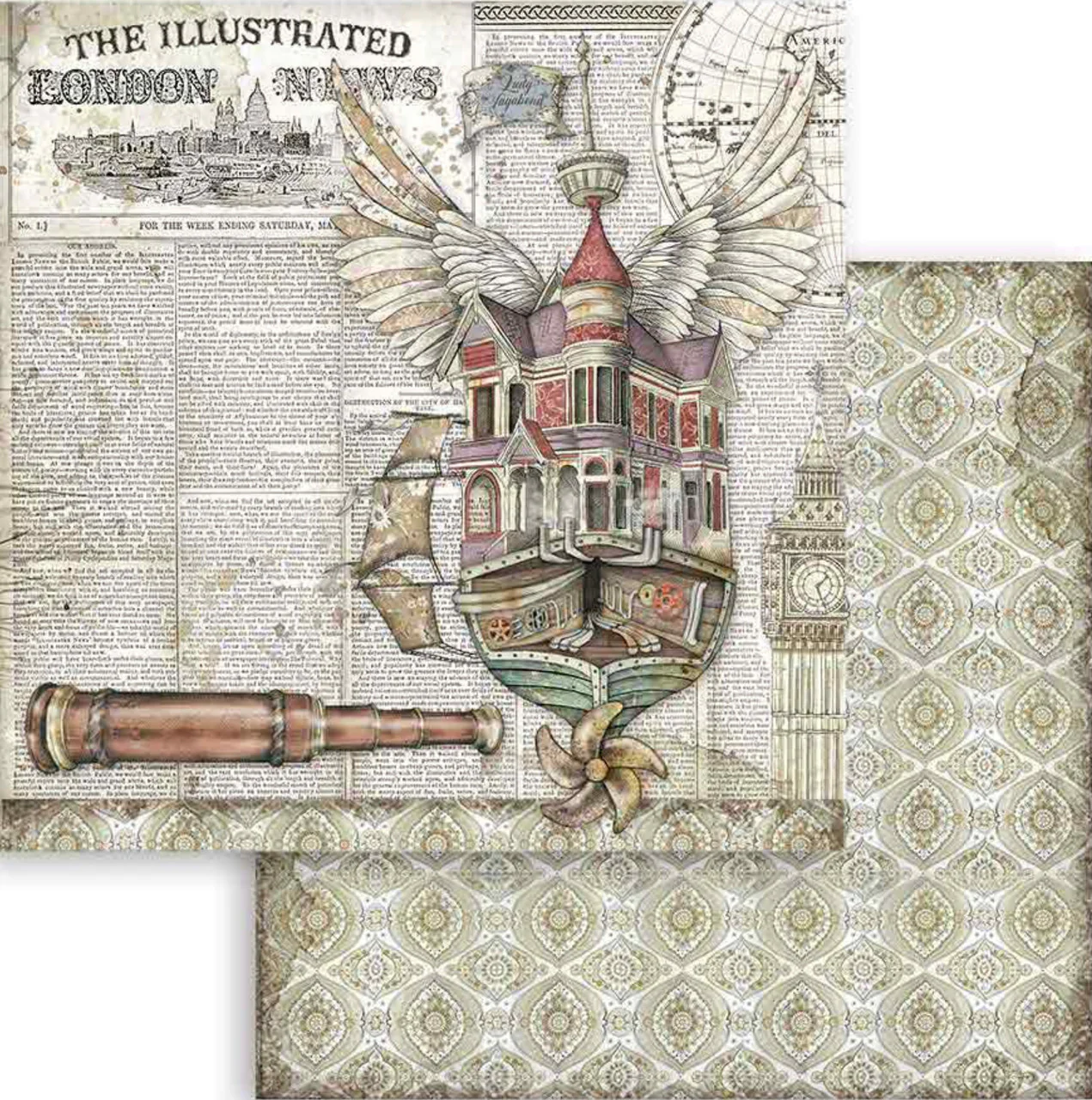 Stamperia Lady Vagabond 12” x 12” Paper Pack - Image 6