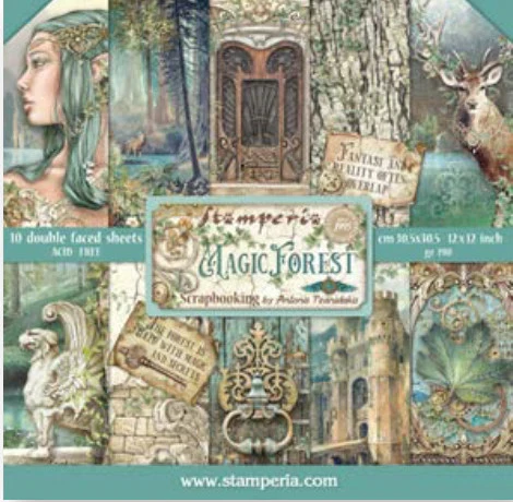 Stamperia Magic Forest 12โ x 12โ Paper Collection