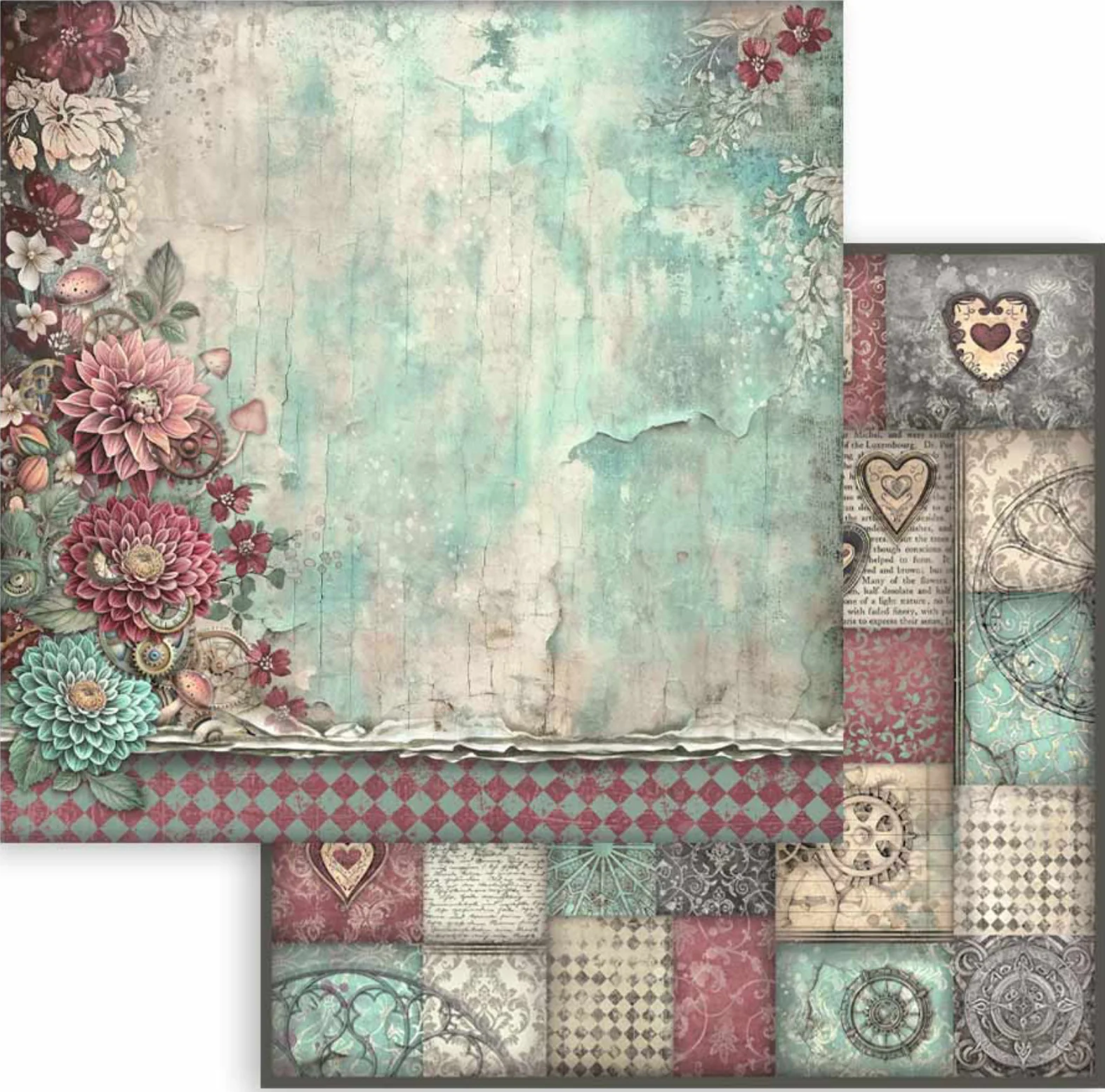 Stamperia Master of Magic Backgrounds 8” x 8” Paper Pad - Image 4