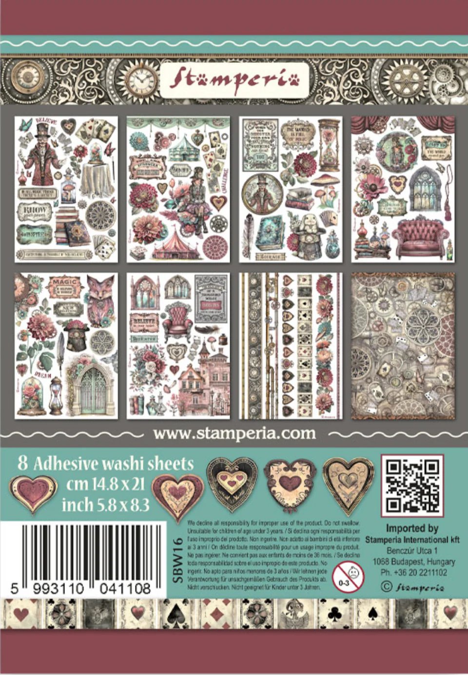 Stamperia Master of Magic Washi Pad (8 Sheets) - Image 10