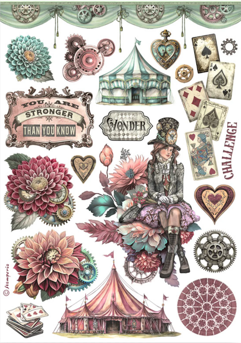 Stamperia Master of Magic Washi Pad (8 Sheets) - Image 3