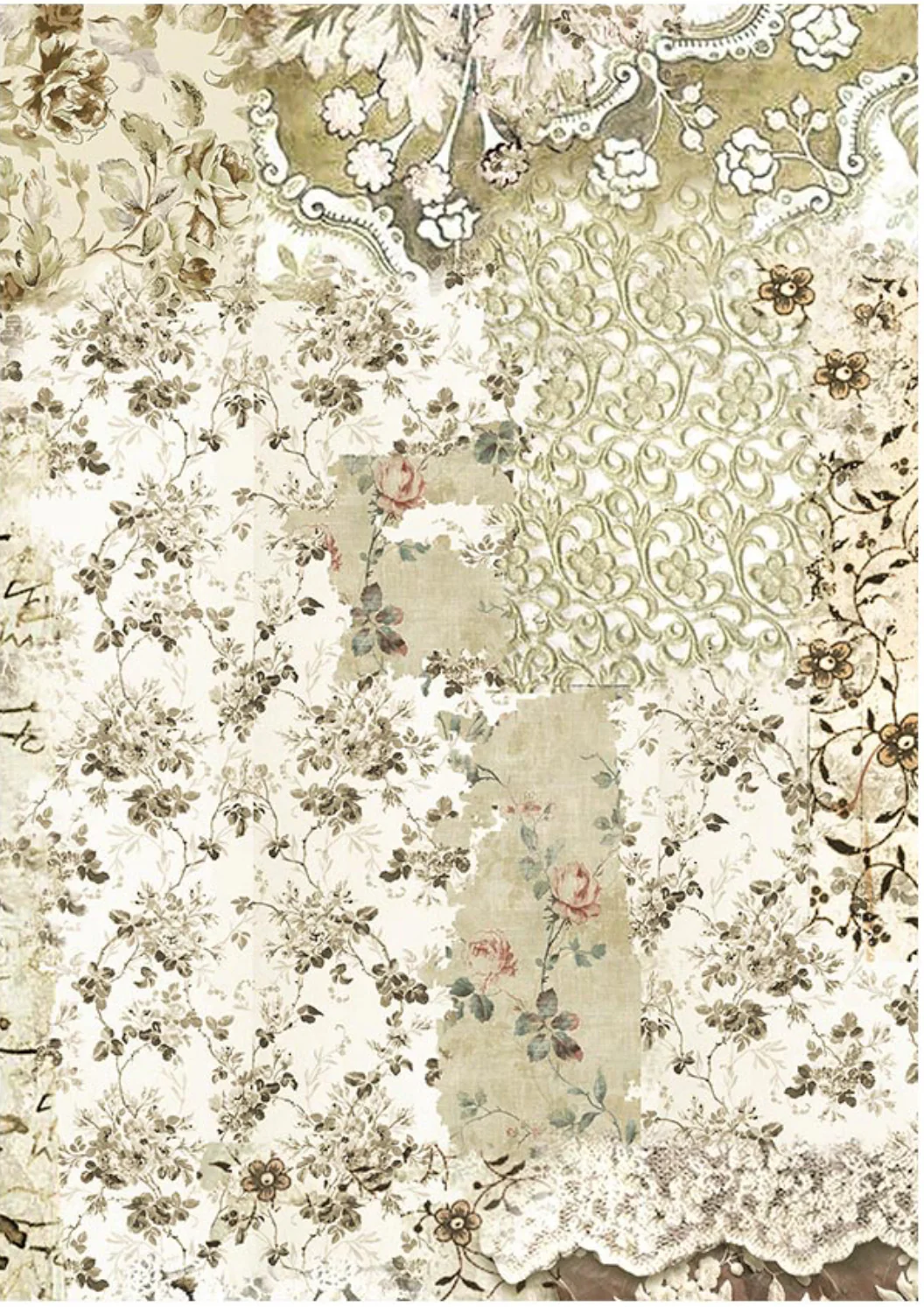 Stamperia Old Lace Backgrounds A6 Rice Papers (8/Pk) - Image 8