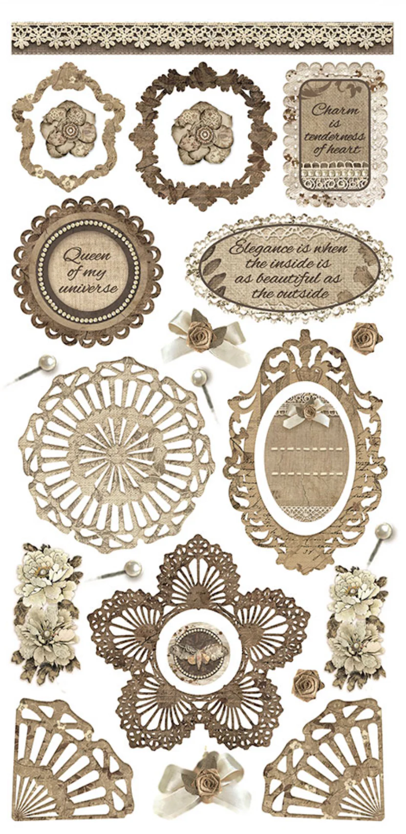 Stamperia Old Lace Paper Cut-Outs (4 Sheets) - Image 5