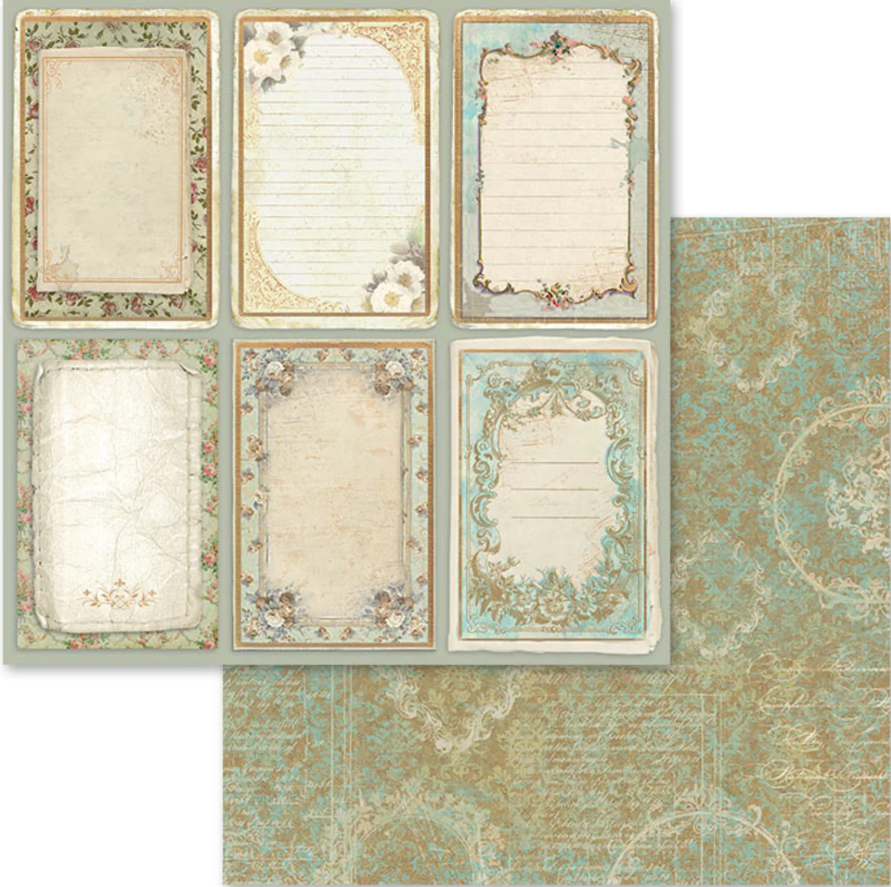 Stamperia Precious Paper Pack 12” x 12” - Image 6