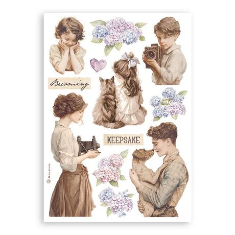 Stamperia Quiet Days Washi Pad (8 Sheets) - Image 2