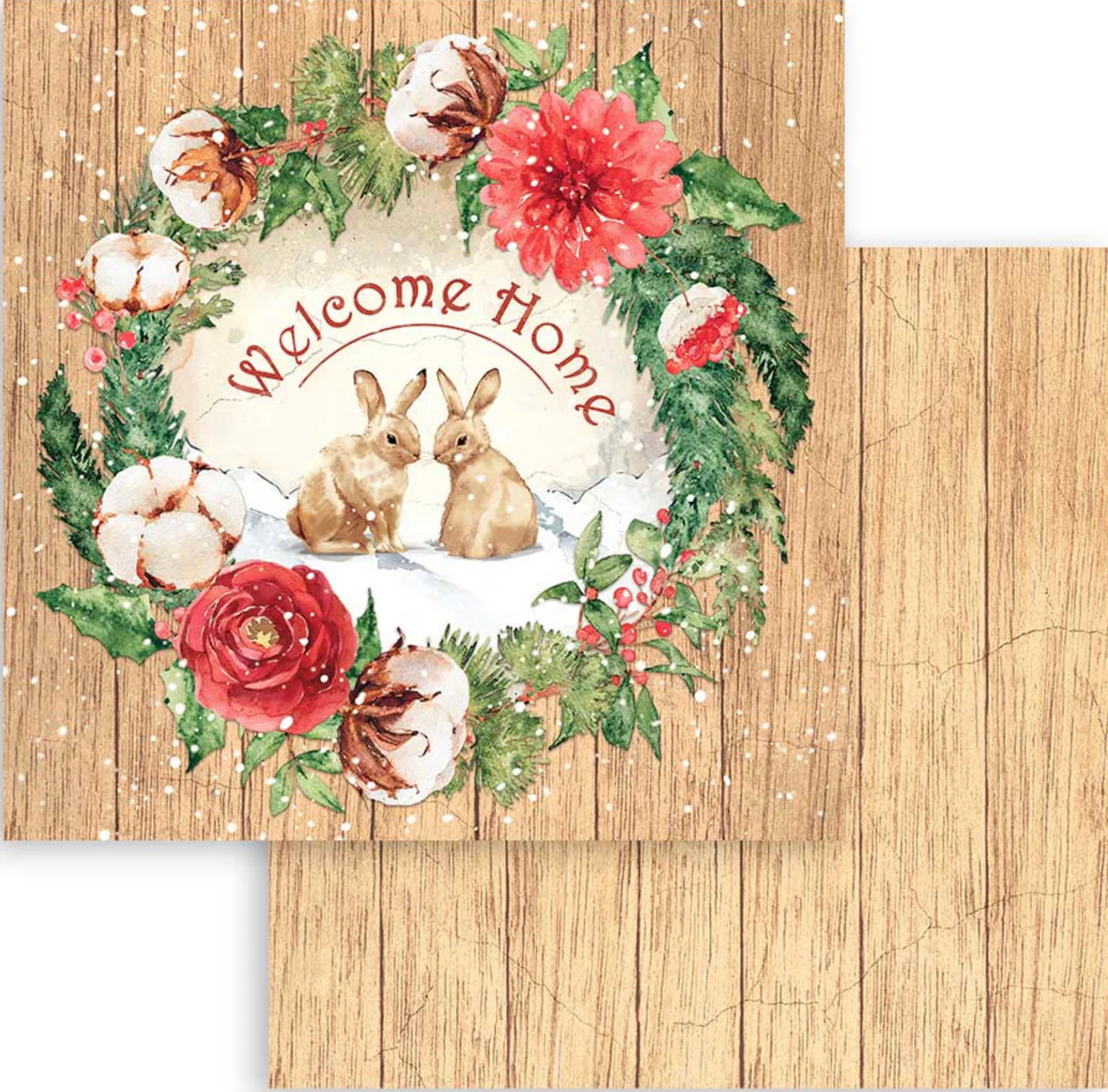 Stamperia Romantic Collection - Home for the Holidays 12โ x 12โ Paper Collection - Image 2