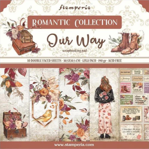 Stamperia Romantic Collection - Our Way 12” x 12” Paper Collection - Image 14