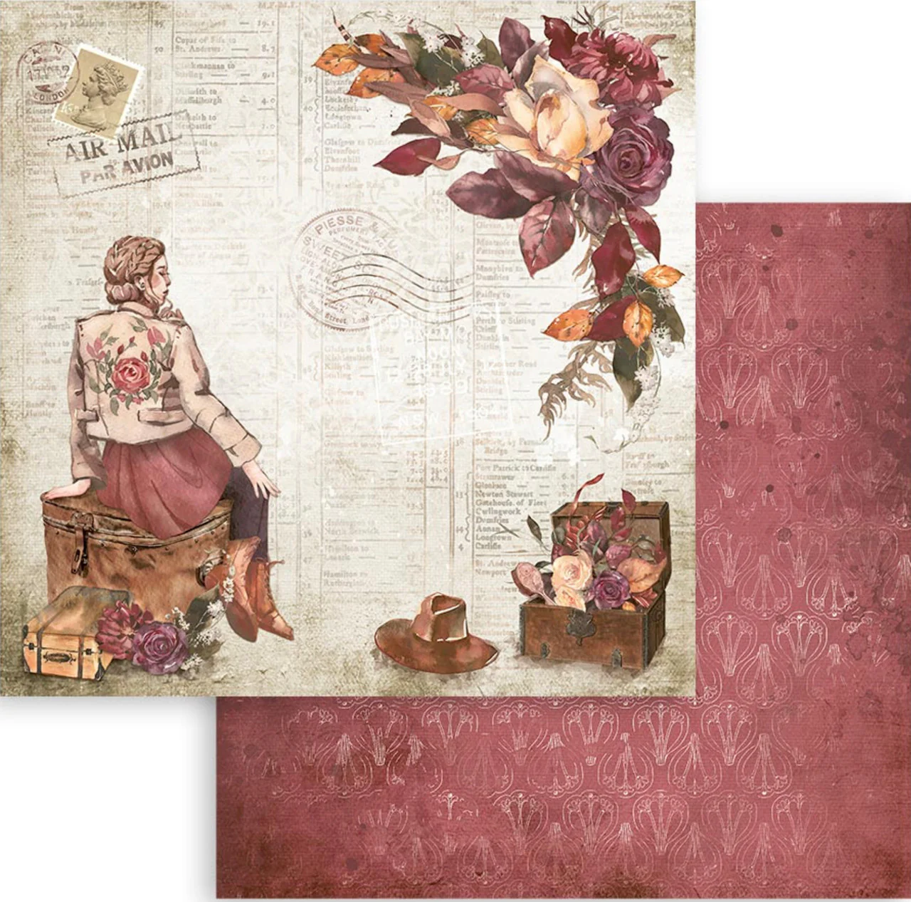 Stamperia Romantic Collection - Our Way 12” x 12” Paper Collection - Image 3
