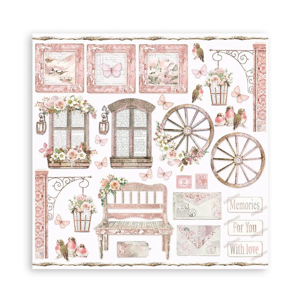 Stamperia Roseland 12” x 12” Paper Collection - Image 11