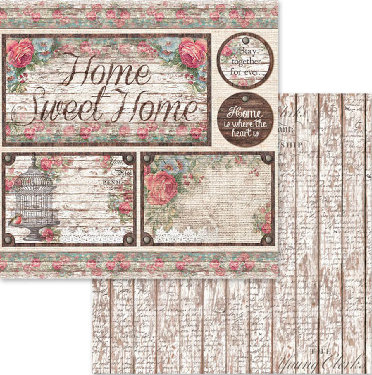 Stamperia Roses and Laces Paper Pack 12” x 12” - Image 11