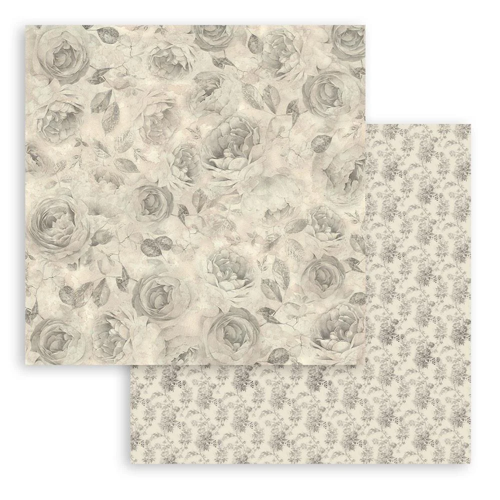 Stamperia Shabby Rose 12” x 12” Paper Pad - Image 12