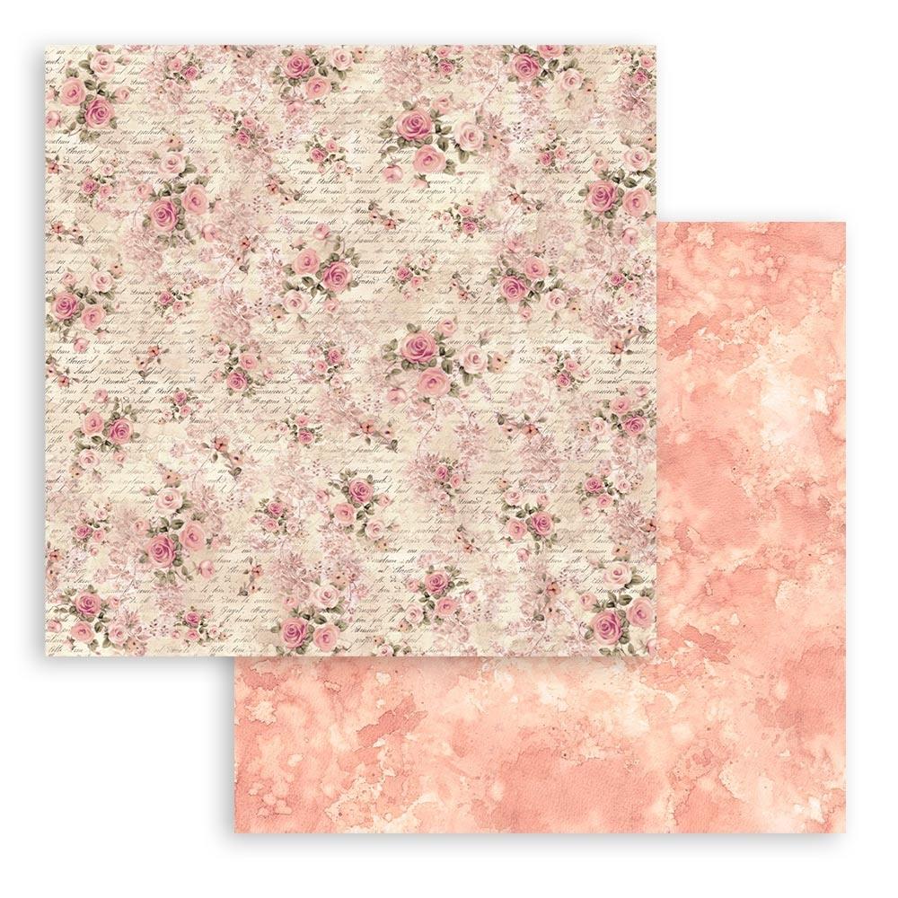 Stamperia Shabby Rose 8” x 8” Paper Pad - Image 6