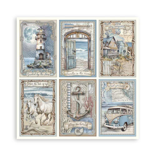 Stamperia Silent Sea 12” x 12” Paper Pad - Image 3