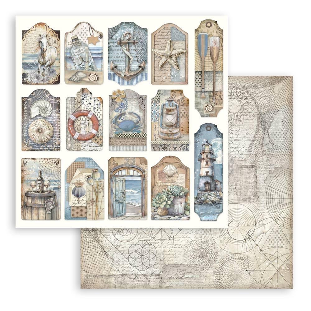 Stamperia Silent Sea 8” x 8” Paper Pad - Image 14