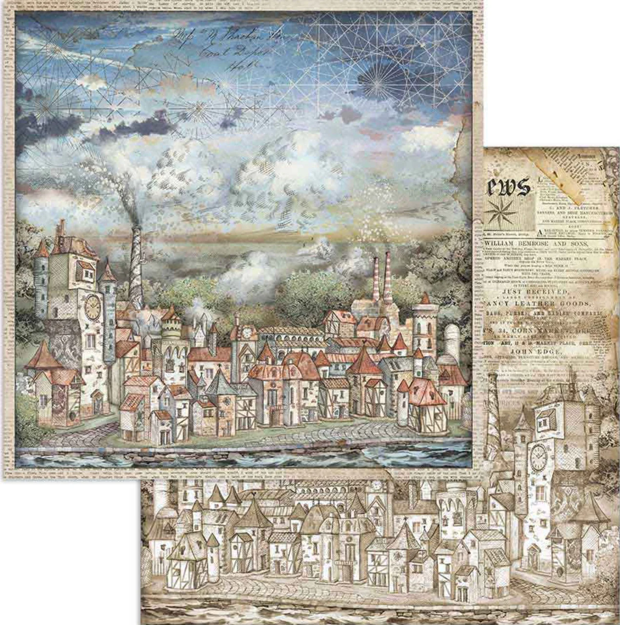 Stamperia Sir Vagabond 12” x 12” Paper Pack - Image 6