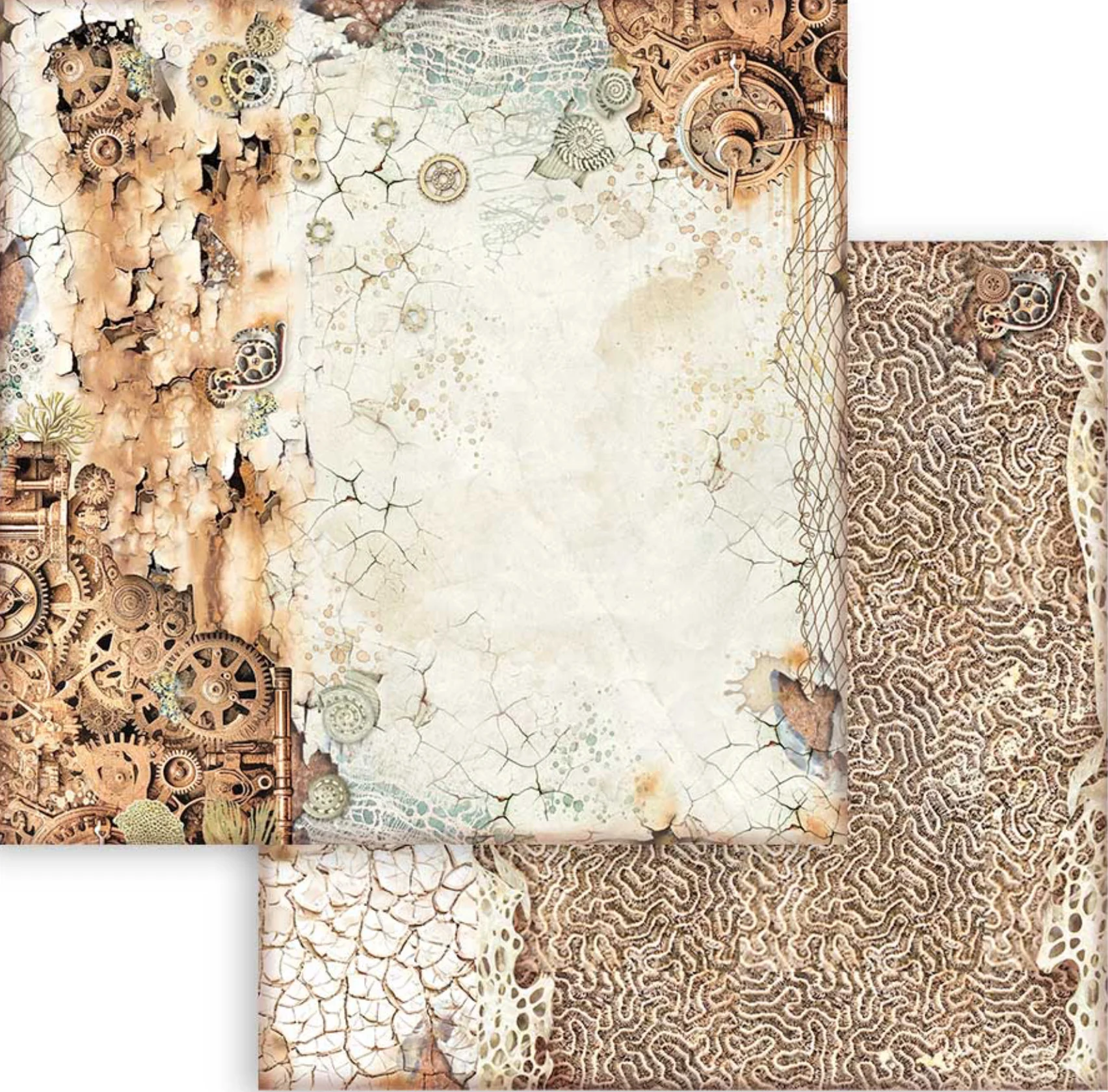 Stamperia Songs of the Sea Backgrounds 12β x 12β Paper Collection - Image 10