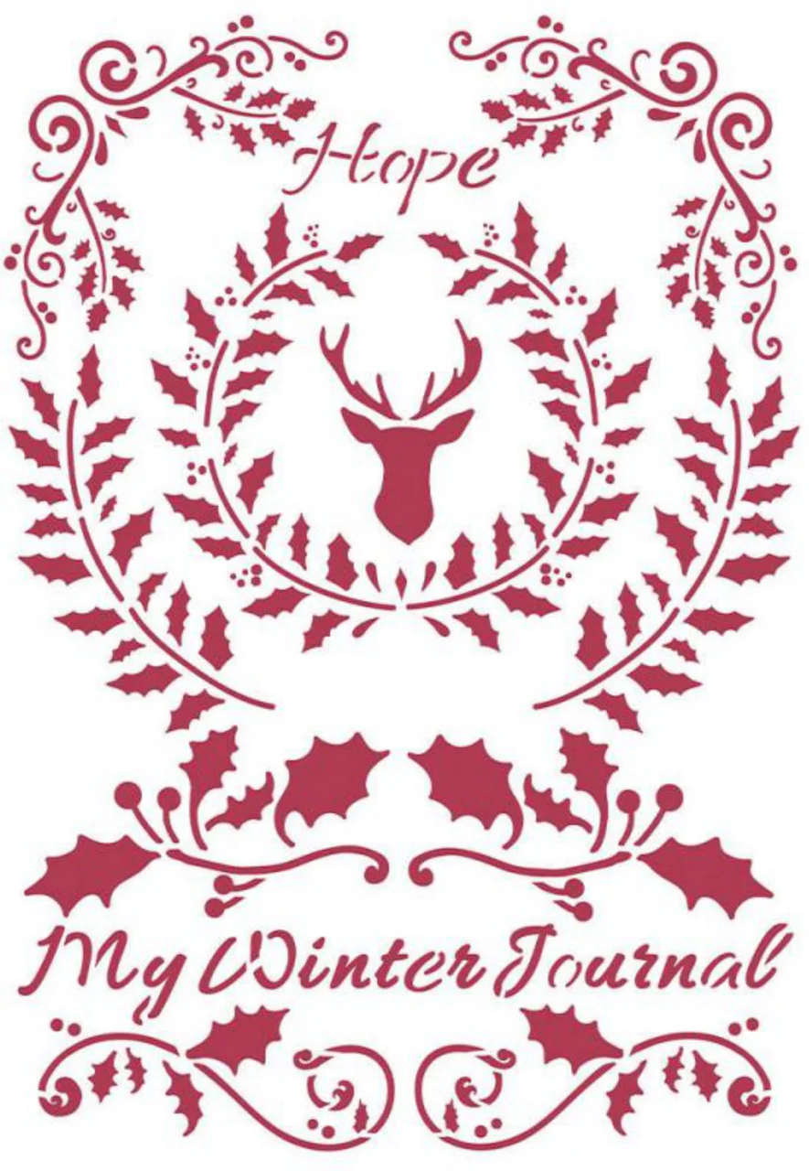 Stamperia Stencil G Winter Tales Hope