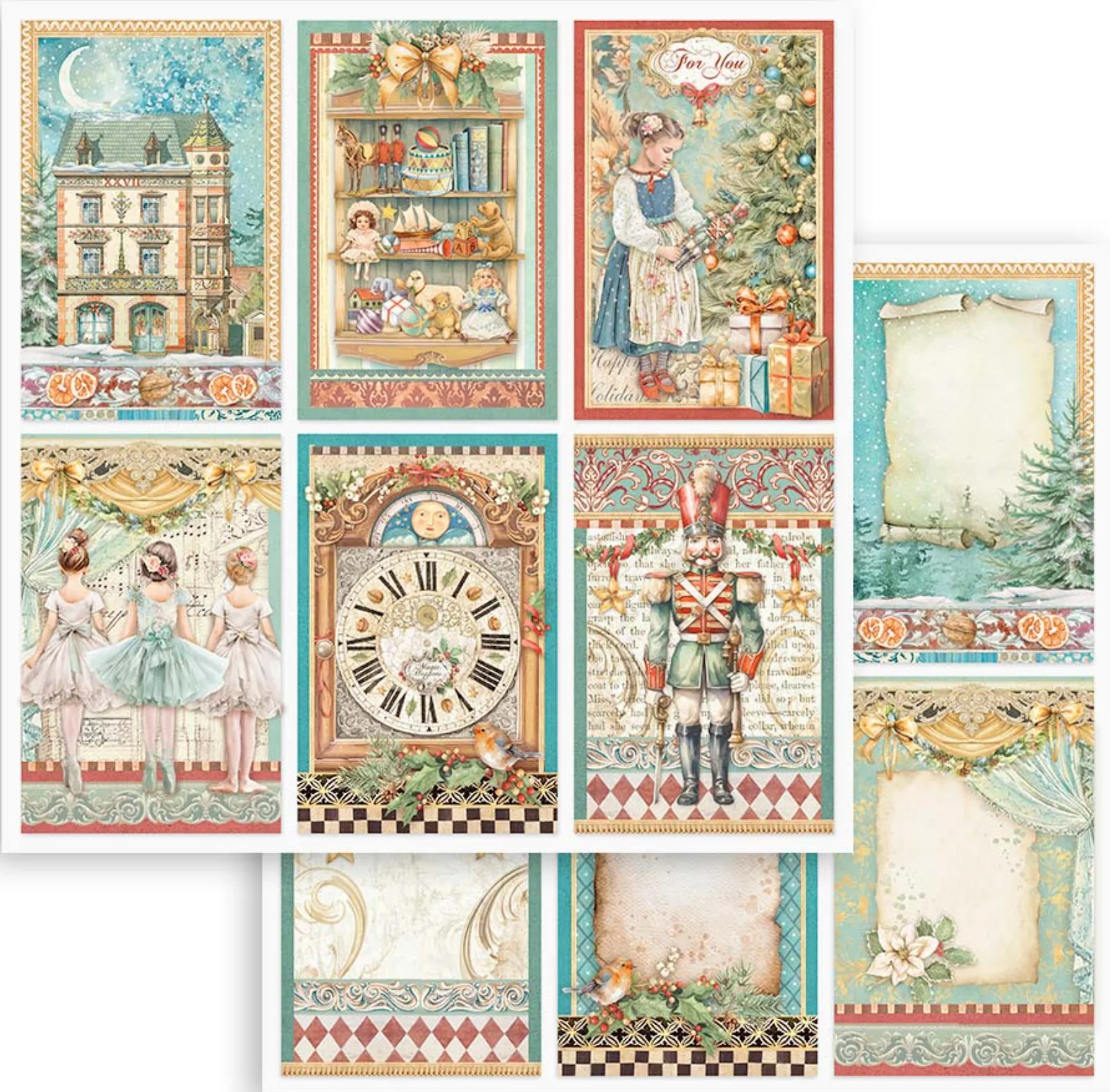 Stamperia The Nutcracker 12” x 12” Paper Pad - Image 10