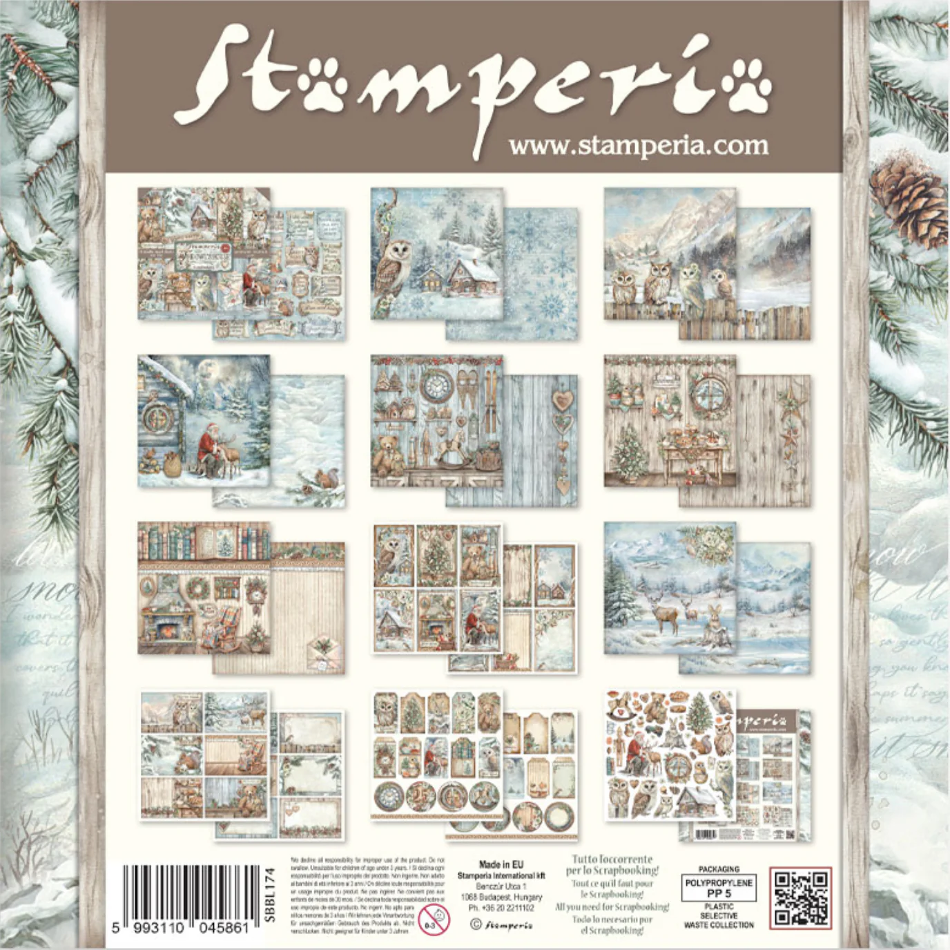 Stamperia The Owl’s House 12” x 12” Paper Pad - Image 2