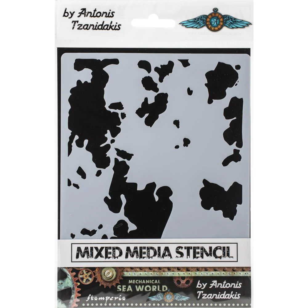 Stamperia Thick Stencil Sea World Rust 2 - Image 2