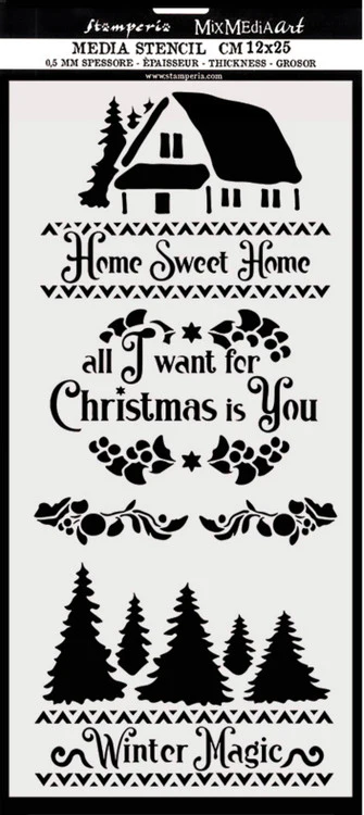 Stamperia Thick Stencil Winter Magic - Image 3