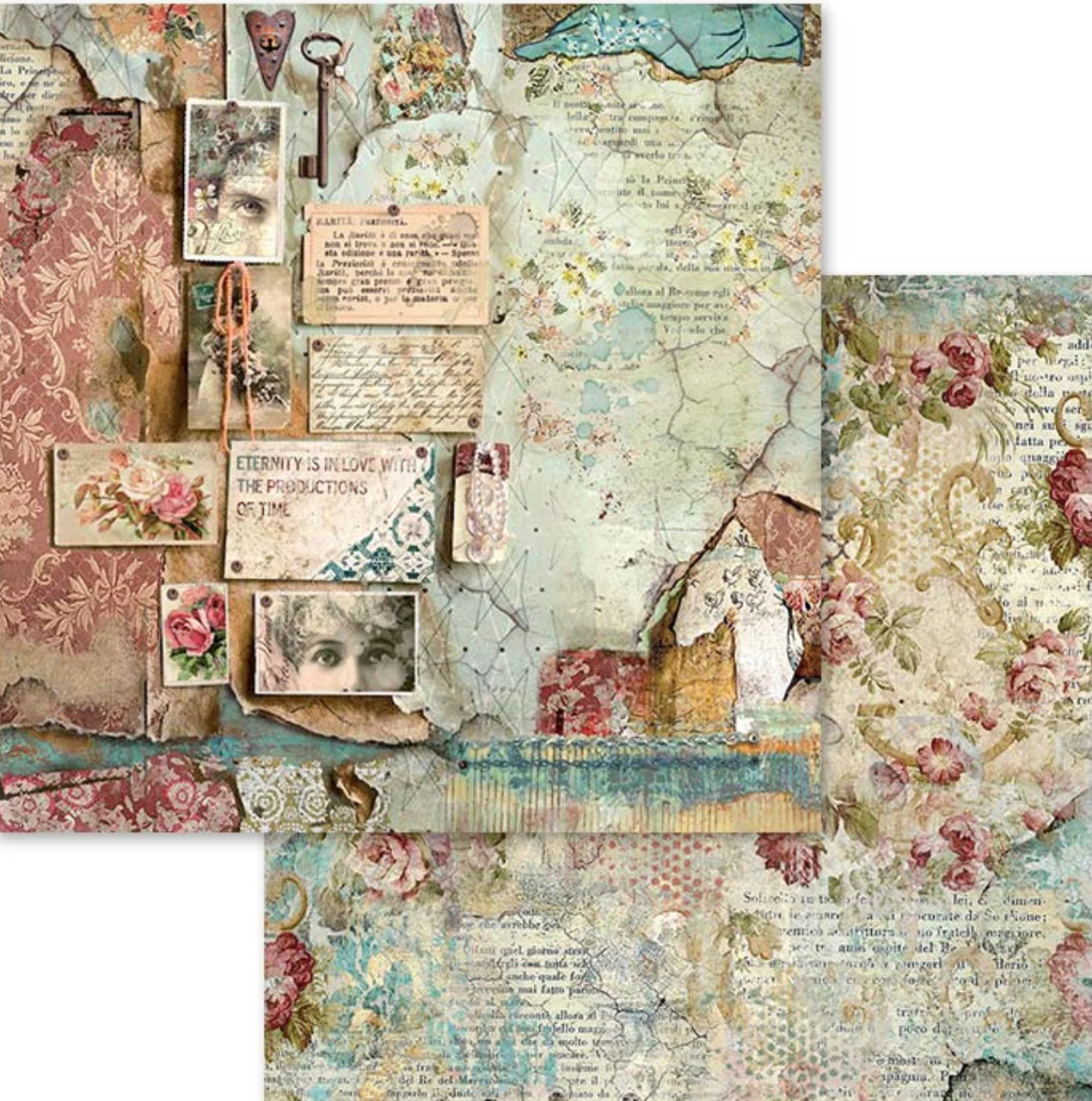 Stamperia Time Is An Illusion Paper Pack 12 x 12 - Image 9