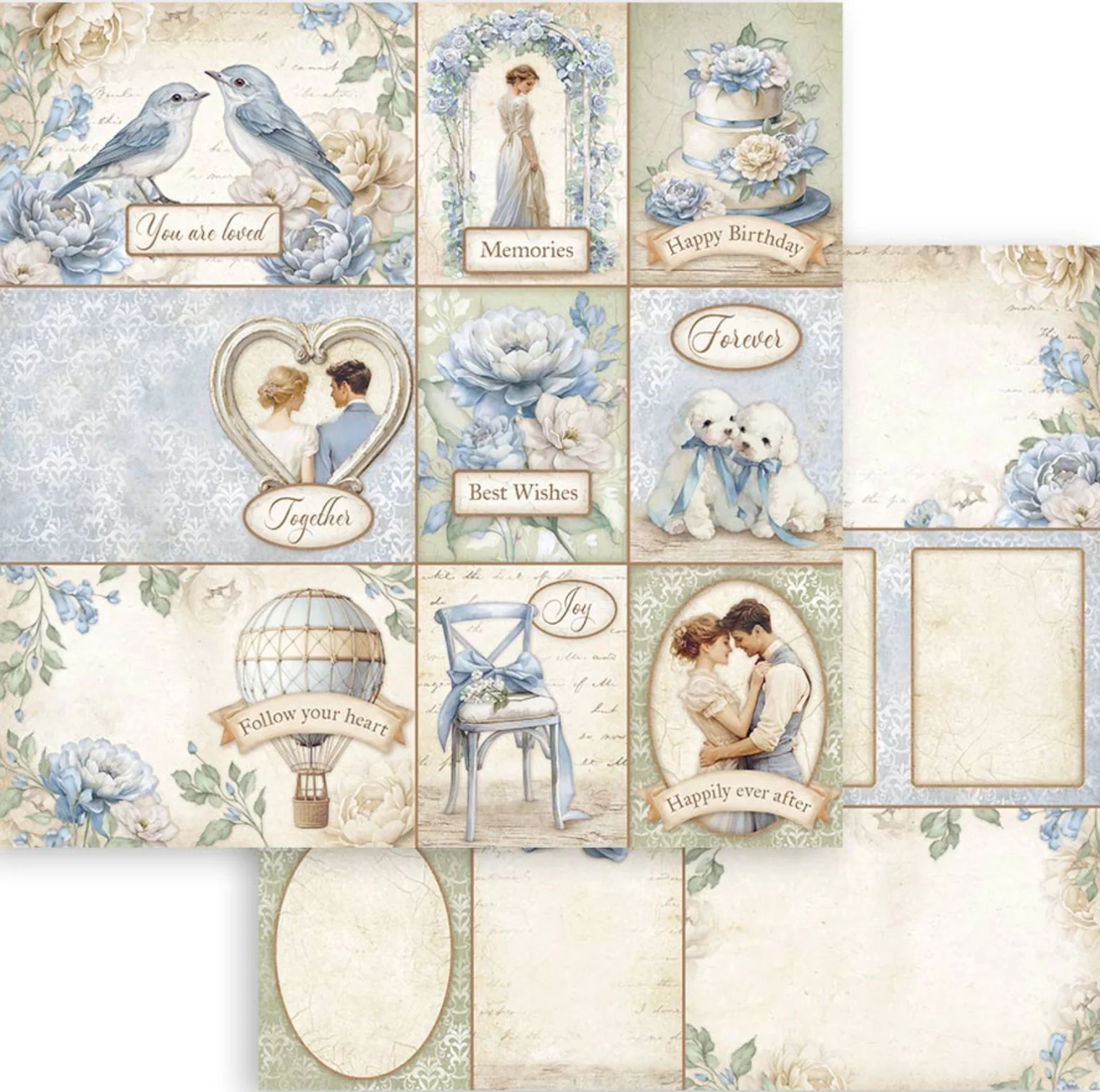 Stamperia Timeless 12” x 12” Paper Pad - Image 11