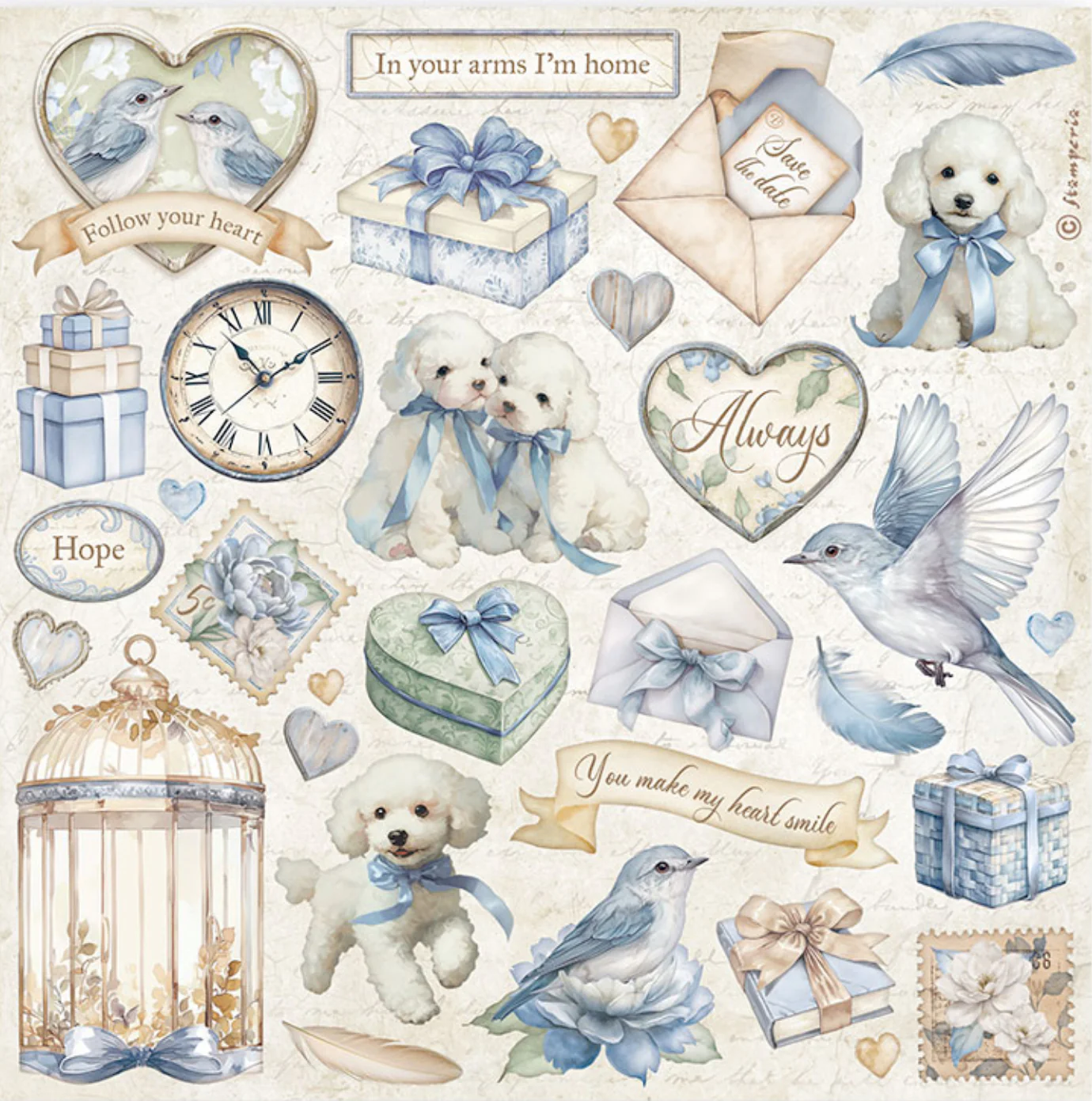 Stamperia Timeless Stickers (4 Sheets) - Image 2