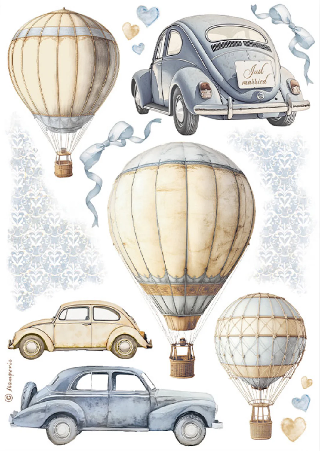 Stamperia Timeless Washi Pad (8 Sheets) - Image 3