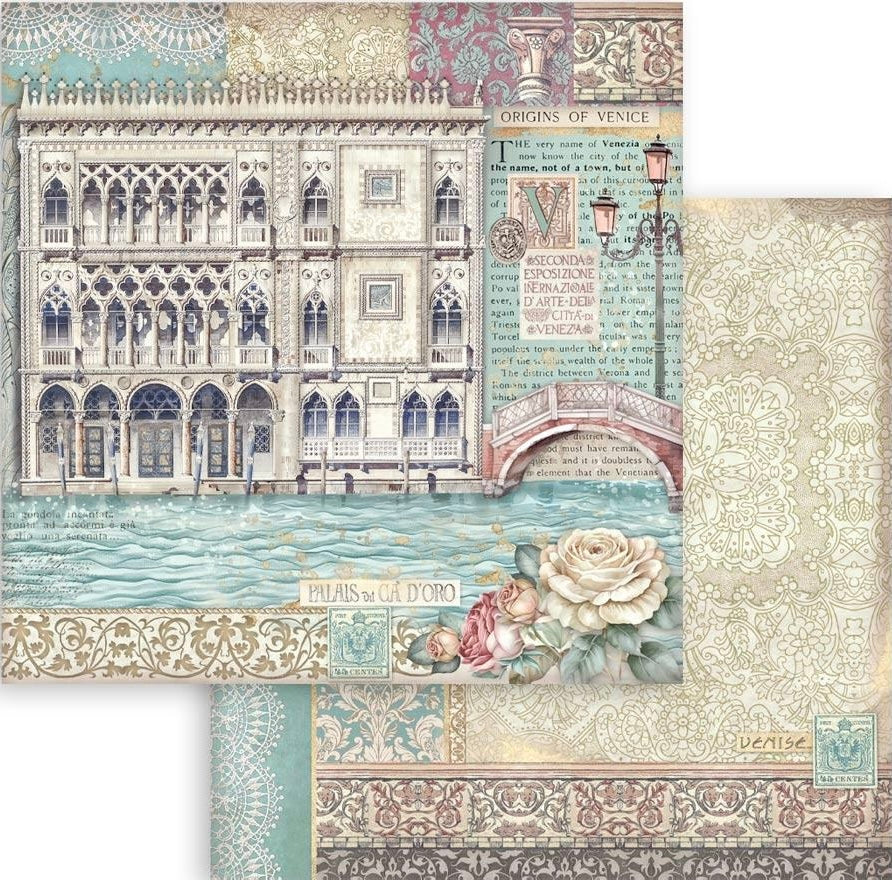 Stamperia Venice 12” x 12” Paper Pad - Image 12