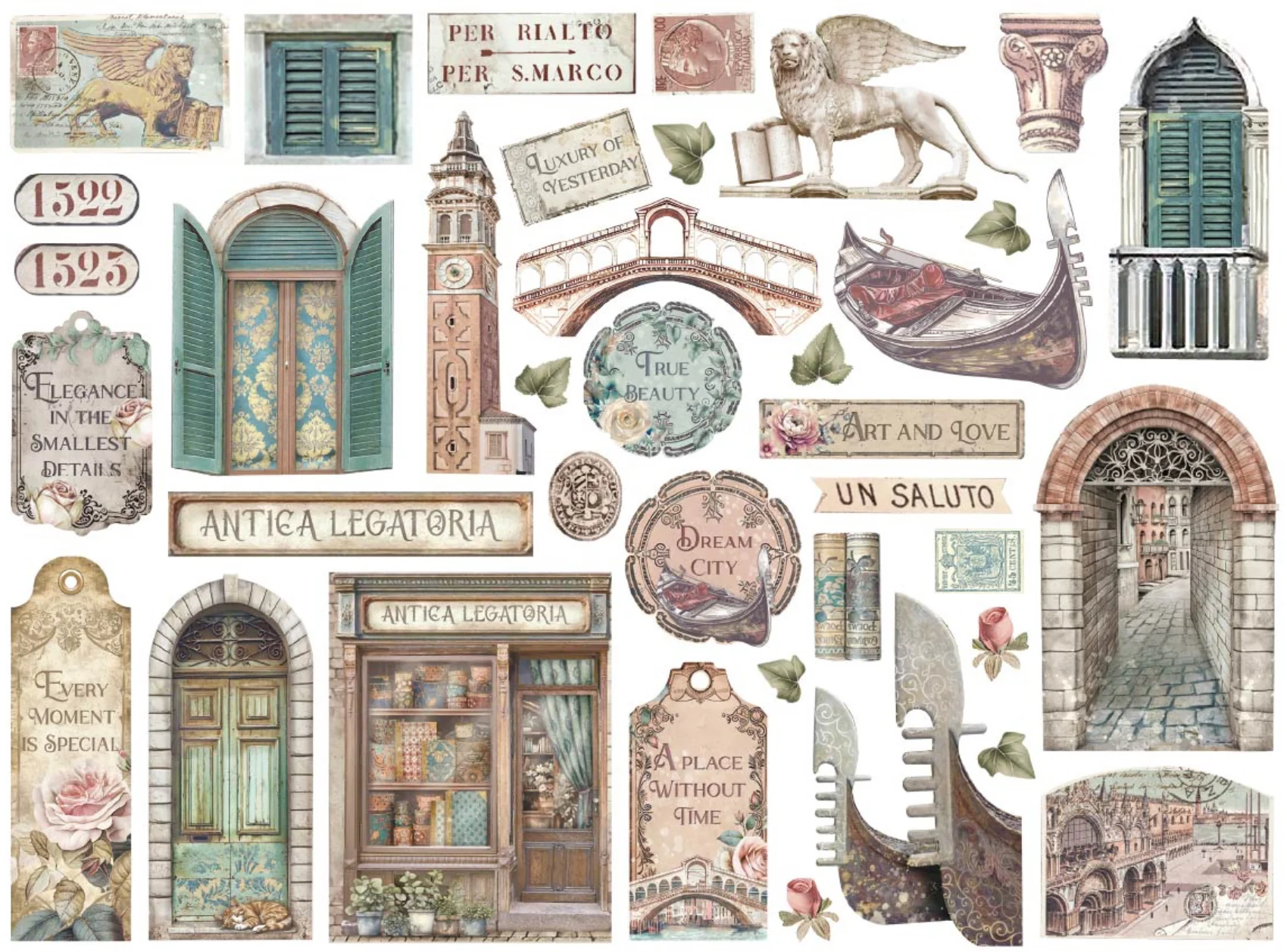Stamperia Venice Die Cuts