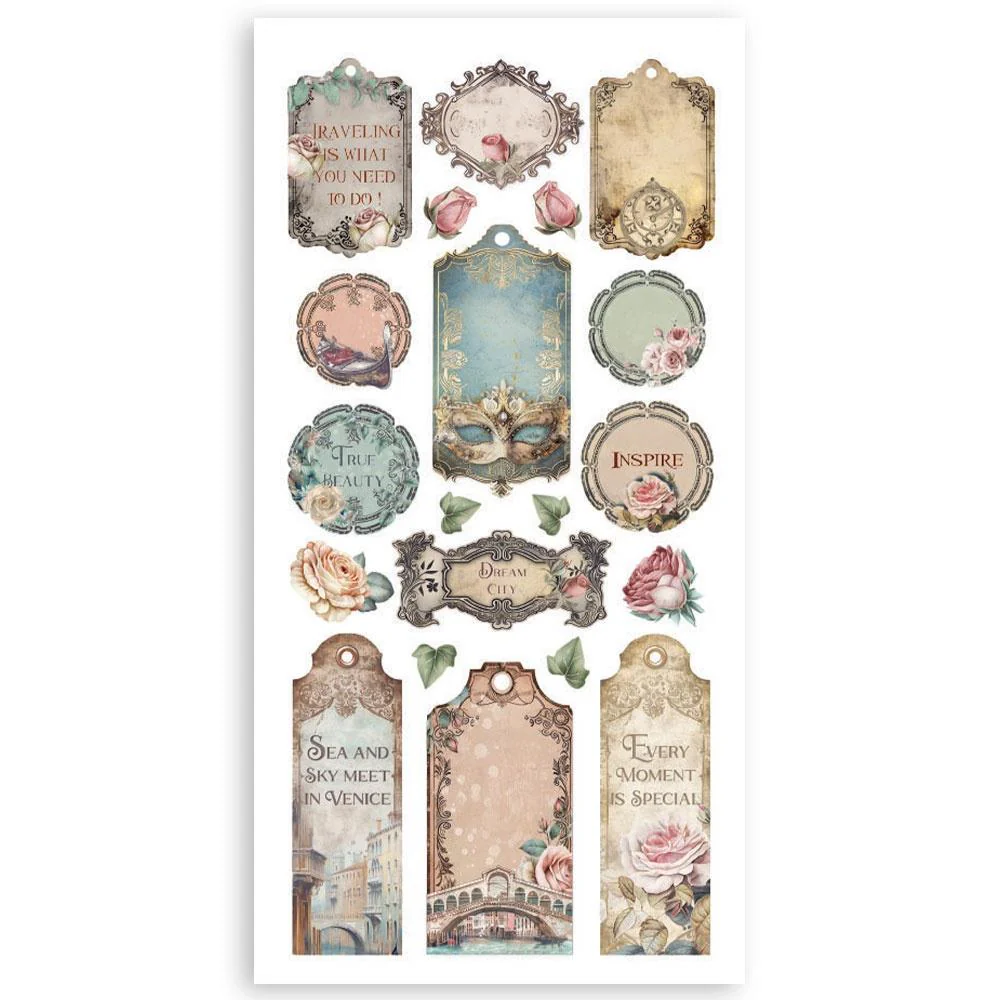 Stamperia Venice Paper Cut-Outs (4 Sheets) - Image 8