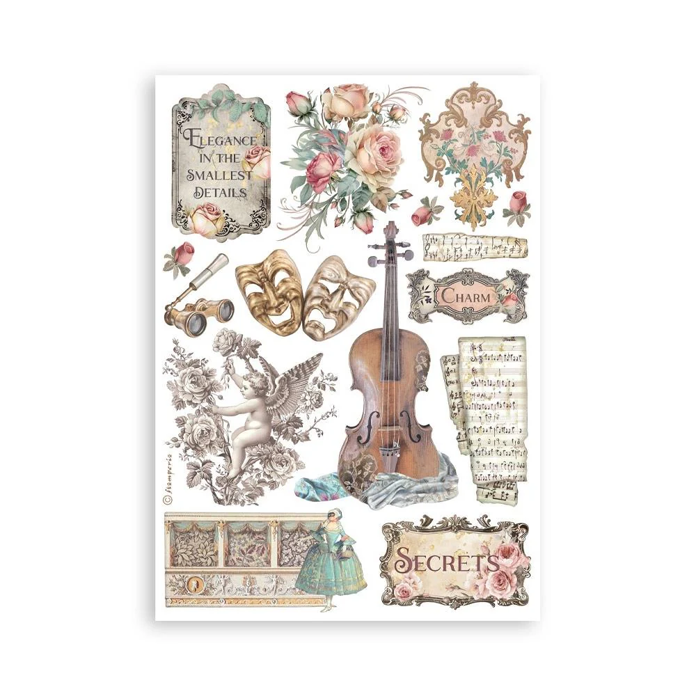 Stamperia Venice Washi Pad (8 Sheets) - Image 4