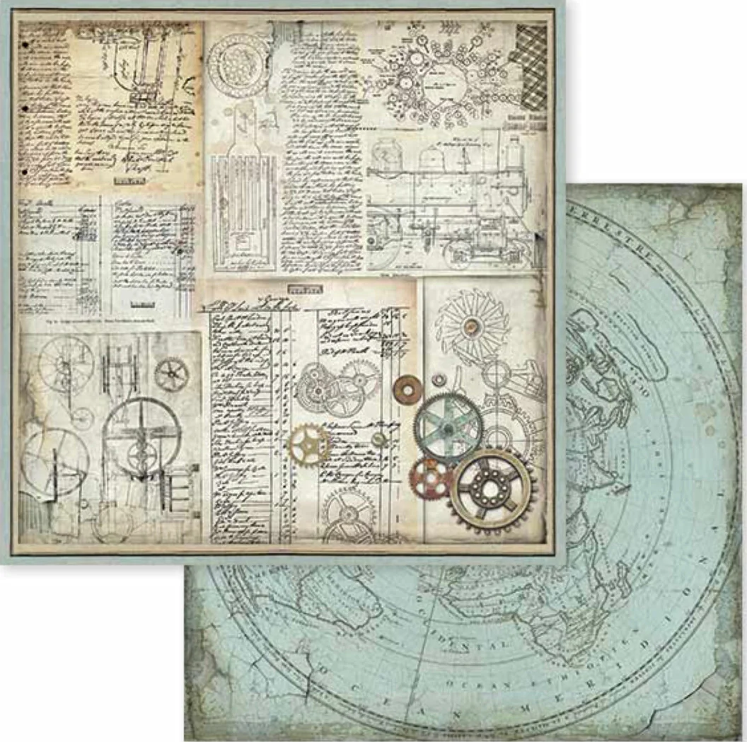 Stamperia Voyages Fantastiques 12” x 12” Paper Pack - Image 4