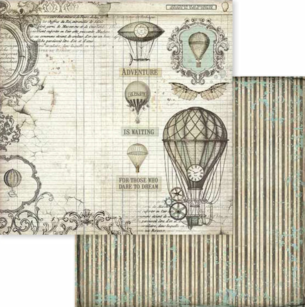 Stamperia Voyages Fantastiques 12” x 12” Paper Pack - Image 8