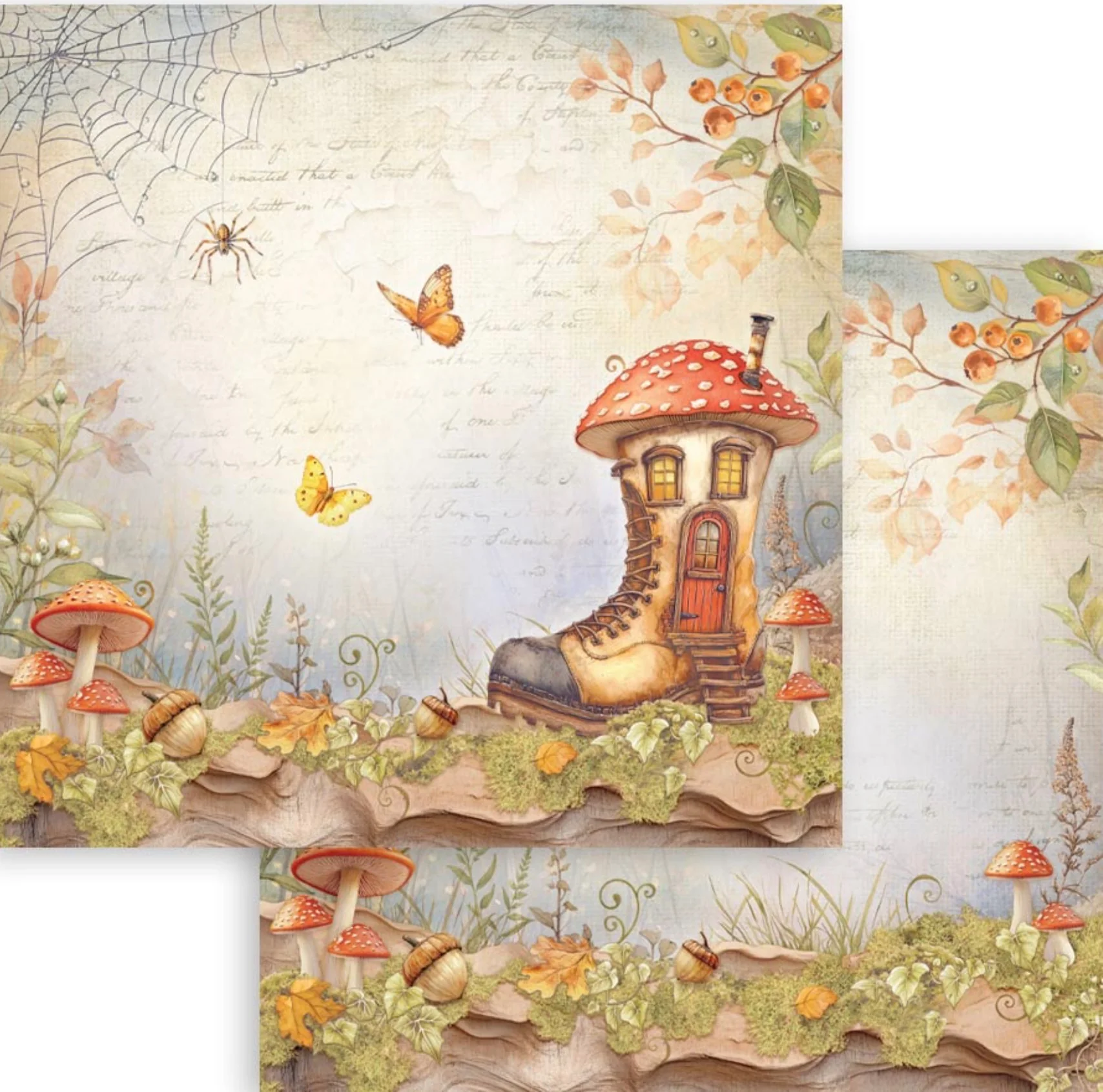 Stamperia Whispering Woods 8โ x 8โ Paper Pad - Image 6