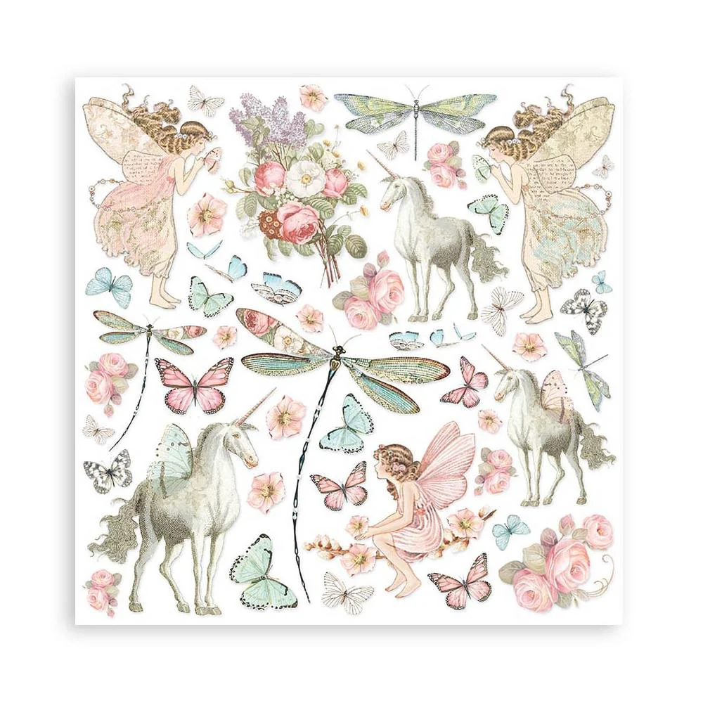 Stamperia Wonderland 12” x 12” Paper Pad - Image 13